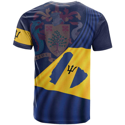 Barbados Independence Day T-Shirt National Flag Design Graphic Tee