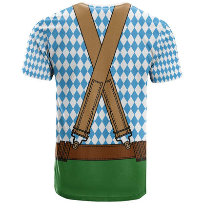 Oktoberfest T-Shirt Beer Festival Spirit Lederhosen Costume Style Graphic Tee