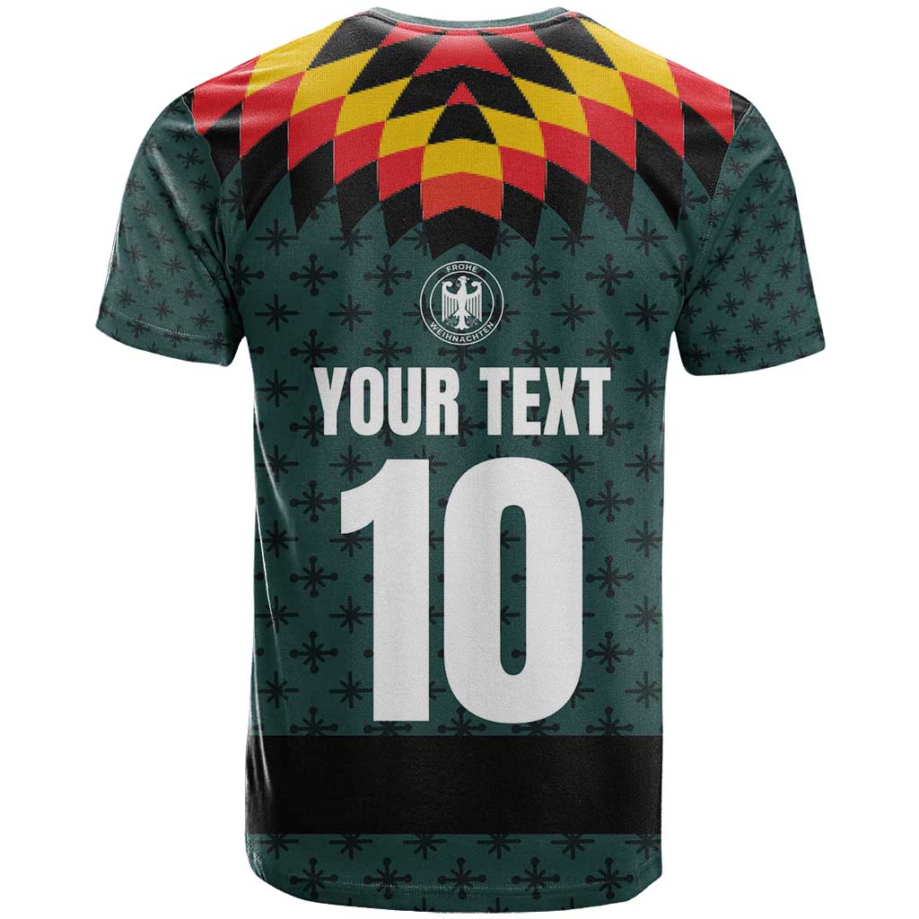 Custom German Christmas T-Shirt German Football Jersey mix Santa Suit Style Graphic Tee