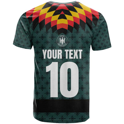 Custom German Christmas T-Shirt German Football Jersey mix Santa Suit Style Graphic Tee