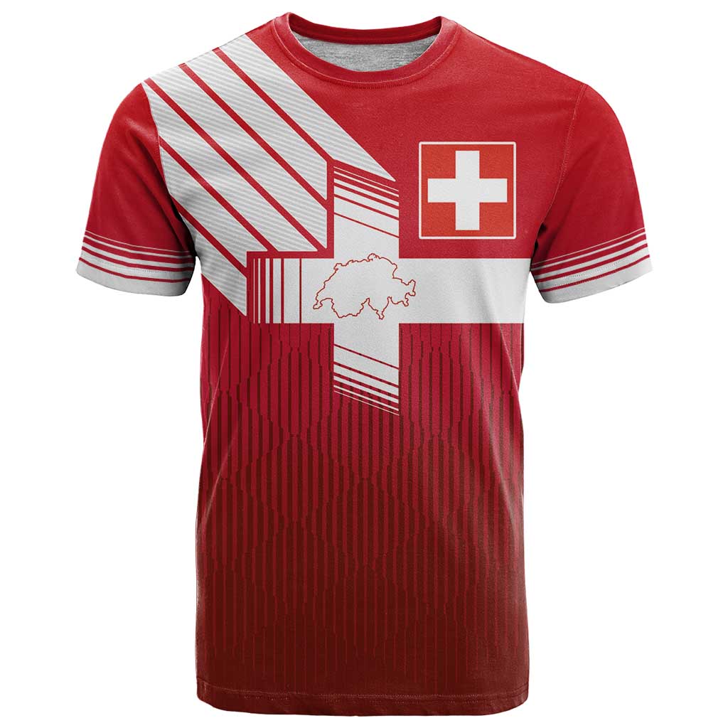 Custom Swiss Football Jersey for The Champions T-Shirt Graphic Tee