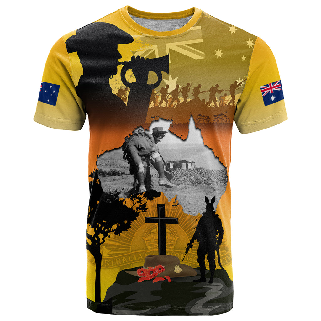 Australia ANZAC Day T-Shirt Gallipoli Lest We Forget Graphic Tee