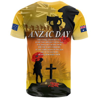 Australia ANZAC Day T-Shirt Gallipoli Lest We Forget Graphic Tee