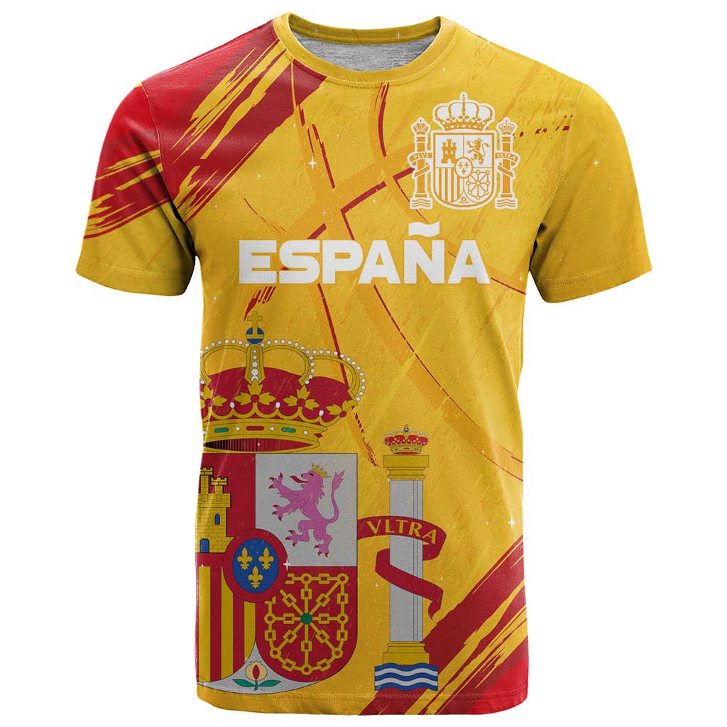 Custom Basketball Fan Jersey Spanish T-Shirt Royal Seal of España Graphic Tee