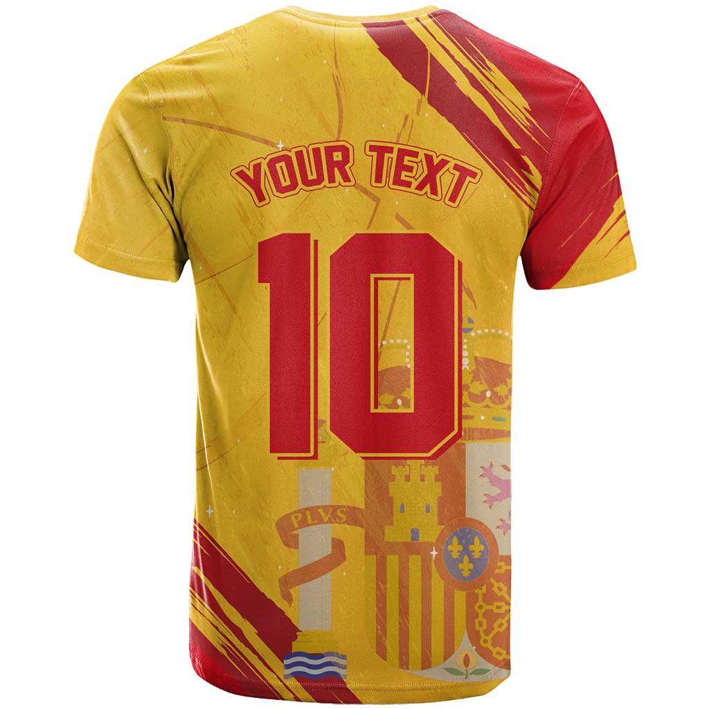 Custom Basketball Fan Jersey Spanish T-Shirt Royal Seal of España Graphic Tee