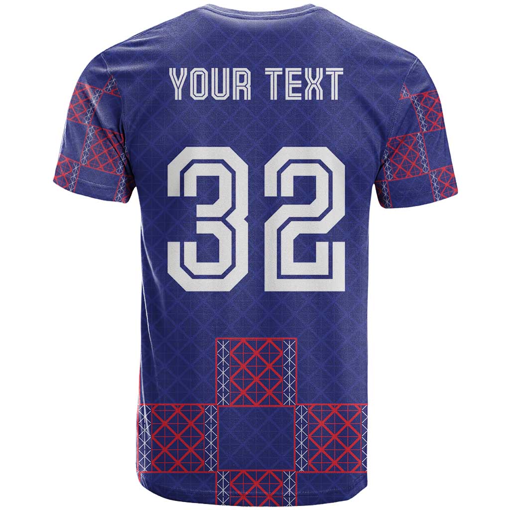Custom Basketball Fan Jersey French T-Shirt Paris Architectural Heritage Checkered Style Graphic Tee
