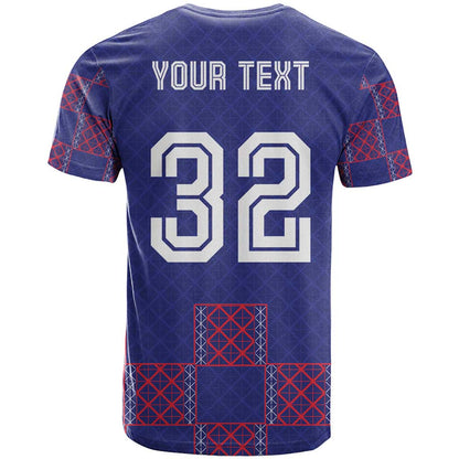 Custom Basketball Fan Jersey French T-Shirt Paris Architectural Heritage Checkered Style Graphic Tee