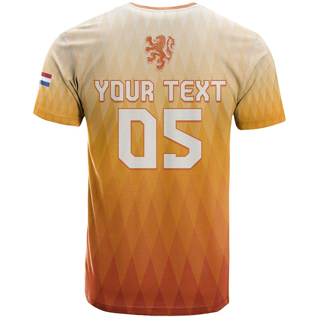 Custom Netherlands 2024 Football T-Shirt Go Champions Oranje Lions Graphic Tee