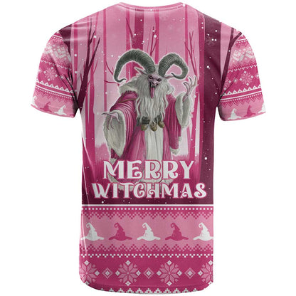 Christmas Naughty Witch T-Shirt Merry Witchmas Graphic Tee