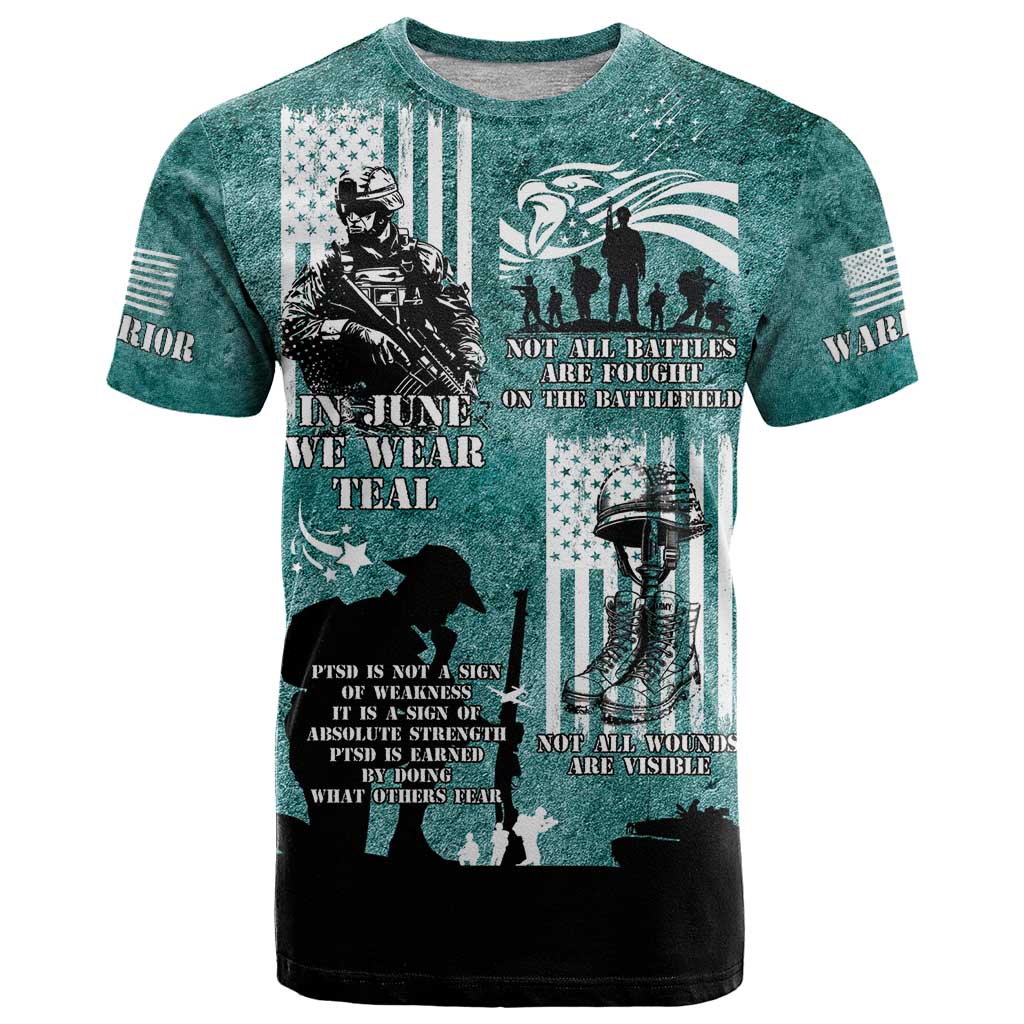Veteran PTSD T-Shirt Not A Sign Of Weakness It Is Earned By Doing What Others Fear Graphic Tee