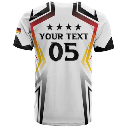 Custom Germany 2024 Football T-Shirt Go Champions Nationalelf White Version Graphic Tee