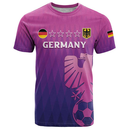 Custom Germany 2024 Football T-Shirt Go Champions Nationalelf Pink Version Graphic Tee