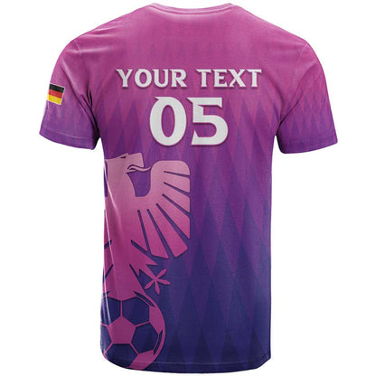 Custom Germany 2024 Football T-Shirt Go Champions Nationalelf Pink Version Graphic Tee