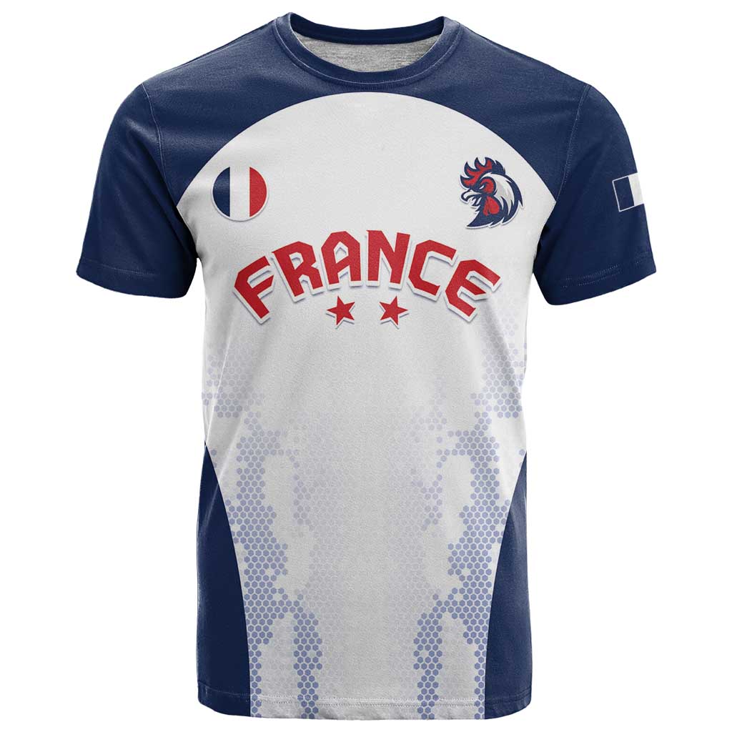 Custom France 2024 Football T-Shirt Go Champions Les Bleus Graphic Tee