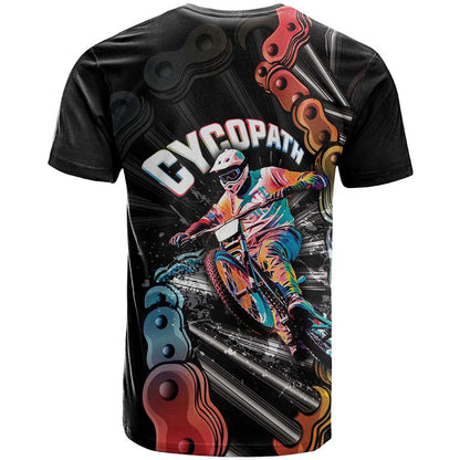 Cycopath Funny Cycling T-Shirt Cycling lovers Graphic Tee