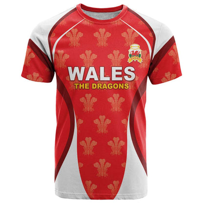 Custom Wales Rugby 2026 T-Shirt Unique Style Graphic Tee
