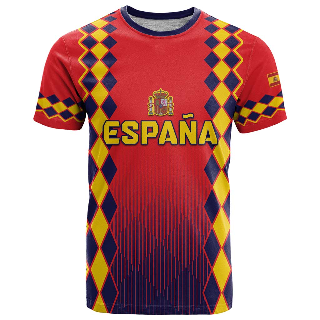 Custom Spain 2024 Football T-Shirt Go Champions La Roja Simple Style Graphic Tee