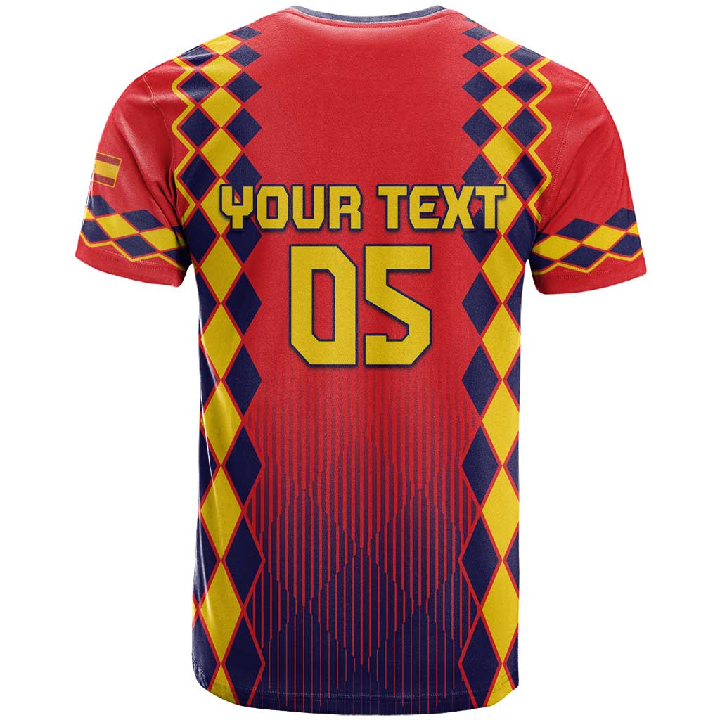 Custom Spain 2024 Football T-Shirt Go Champions La Roja Simple Style Graphic Tee