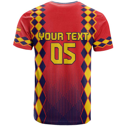 Custom Spain 2024 Football T-Shirt Go Champions La Roja Simple Style Graphic Tee