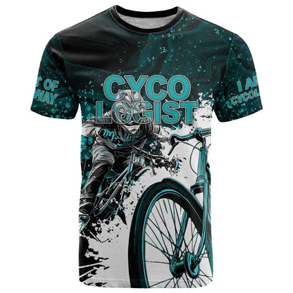 Cycologist Cycling T-Shirt Grunge Style Graphic Tee