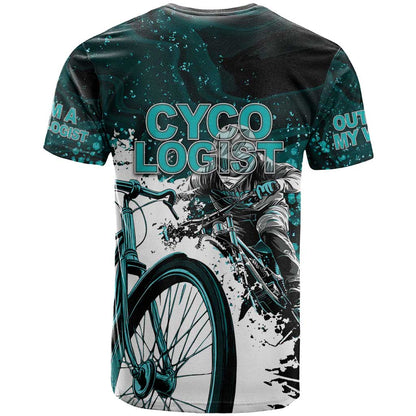Cycologist Cycling T-Shirt Grunge Style Graphic Tee
