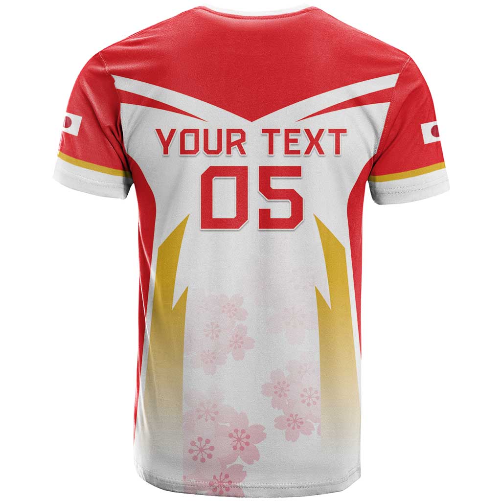 Custom Japan Rugby 2024 T-Shirt Go Cherry Blossoms Graphic Tee