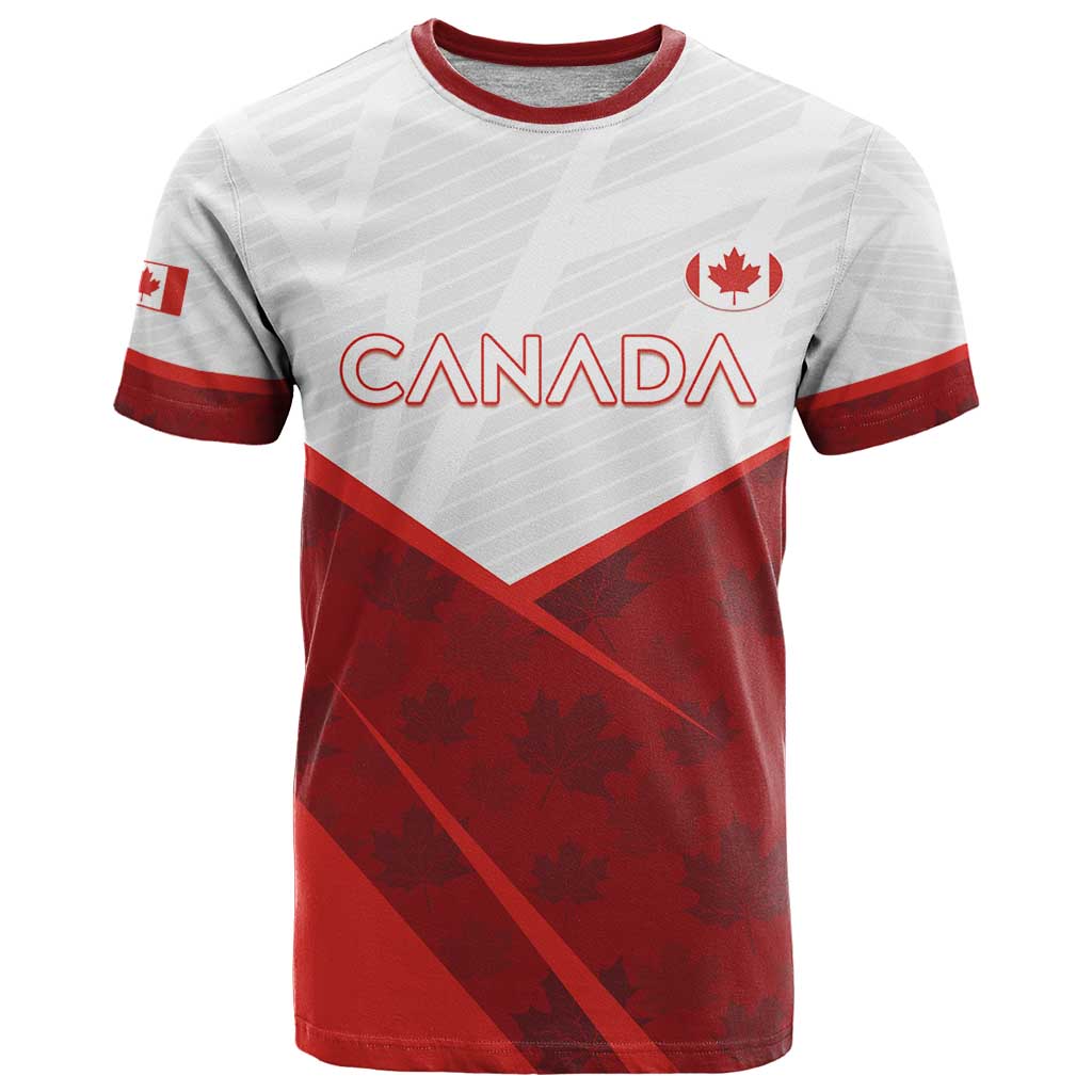 Custom Canada Rugby 2024 T-Shirt Go Canada Simple Style Graphic Tee