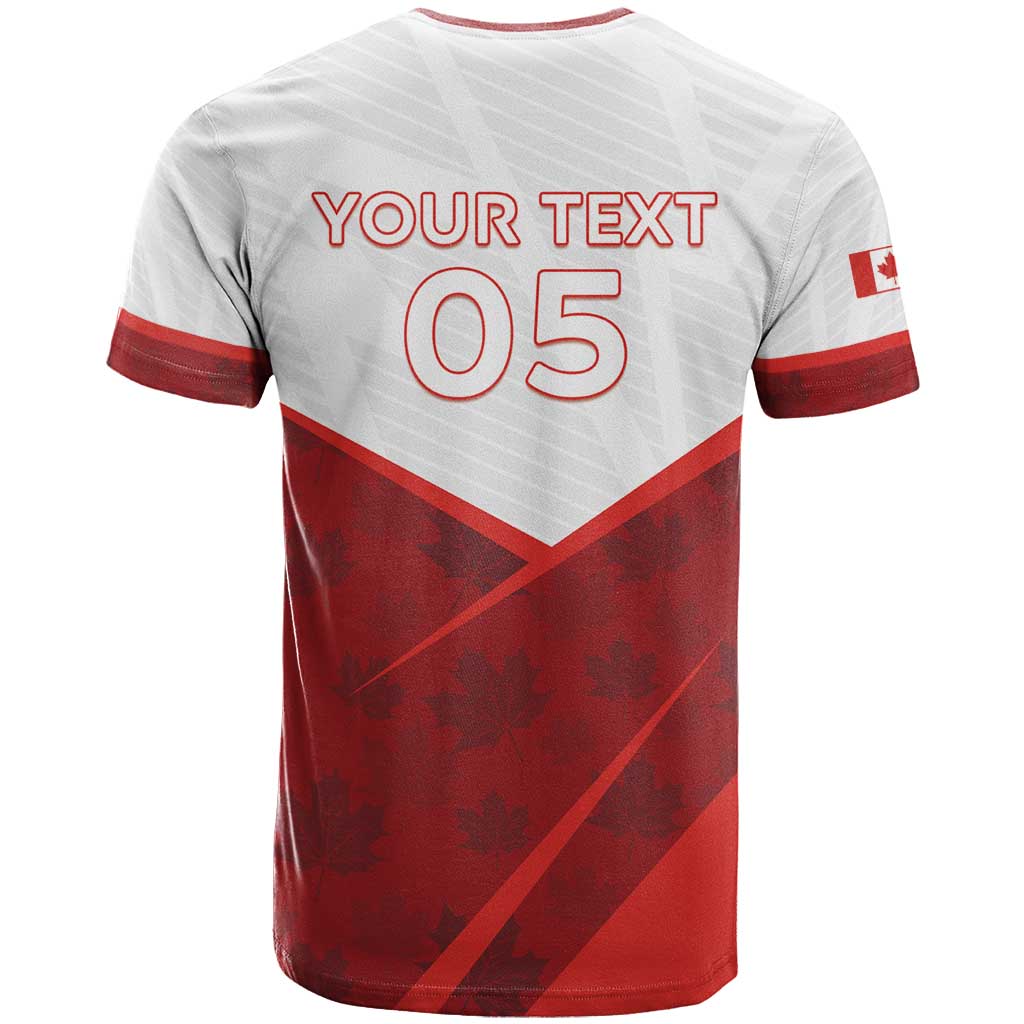 Custom Canada Rugby 2024 T-Shirt Go Canada Simple Style Graphic Tee