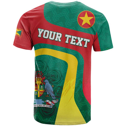 Personalised Grenada T-Shirt Coat Of Arms Unique Style Graphic Tee