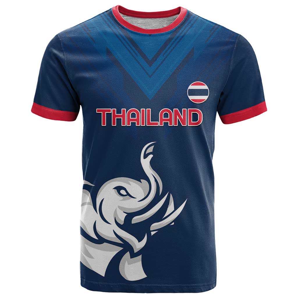 Custom Thailand Football T-Shirt Go Champions Graphic Tee