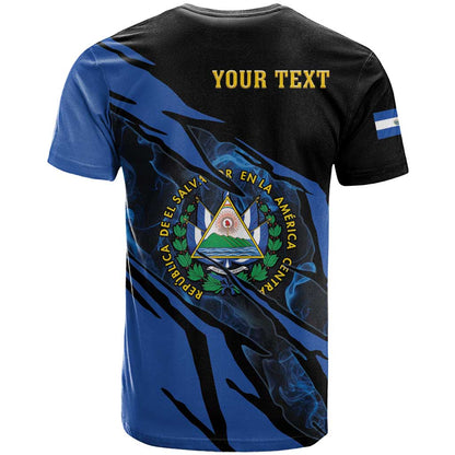 Personalised El Salvador T-Shirt Coat Of Arms Special Style Graphic Tee