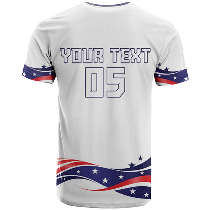 Custom USA 2024 T-Shirt Summer Sport Go United States Graphic Tee