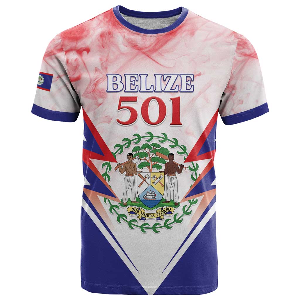 Personalized Belize 501 T-Shirt Coat Of Arms Graphic Tee