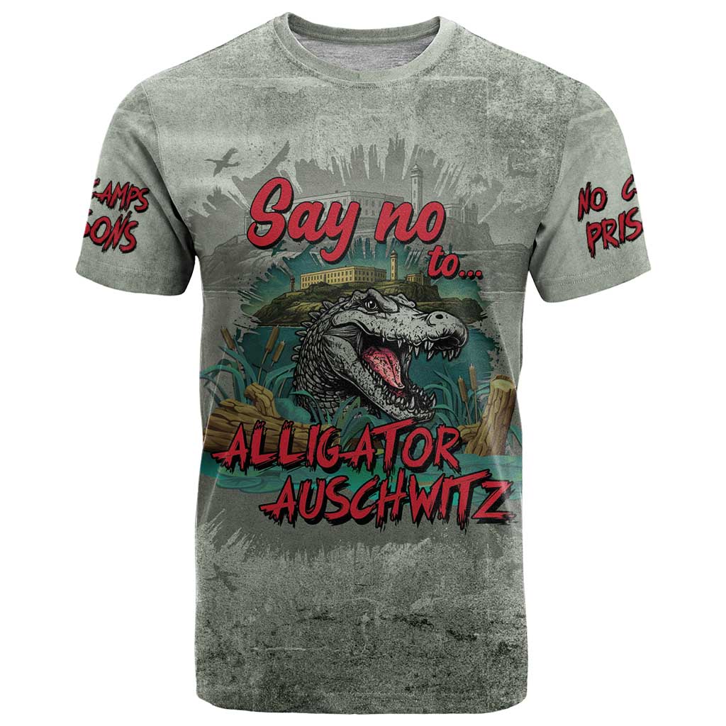 Say No To Alligator Auschwitz T-Shirt Graphic Tee