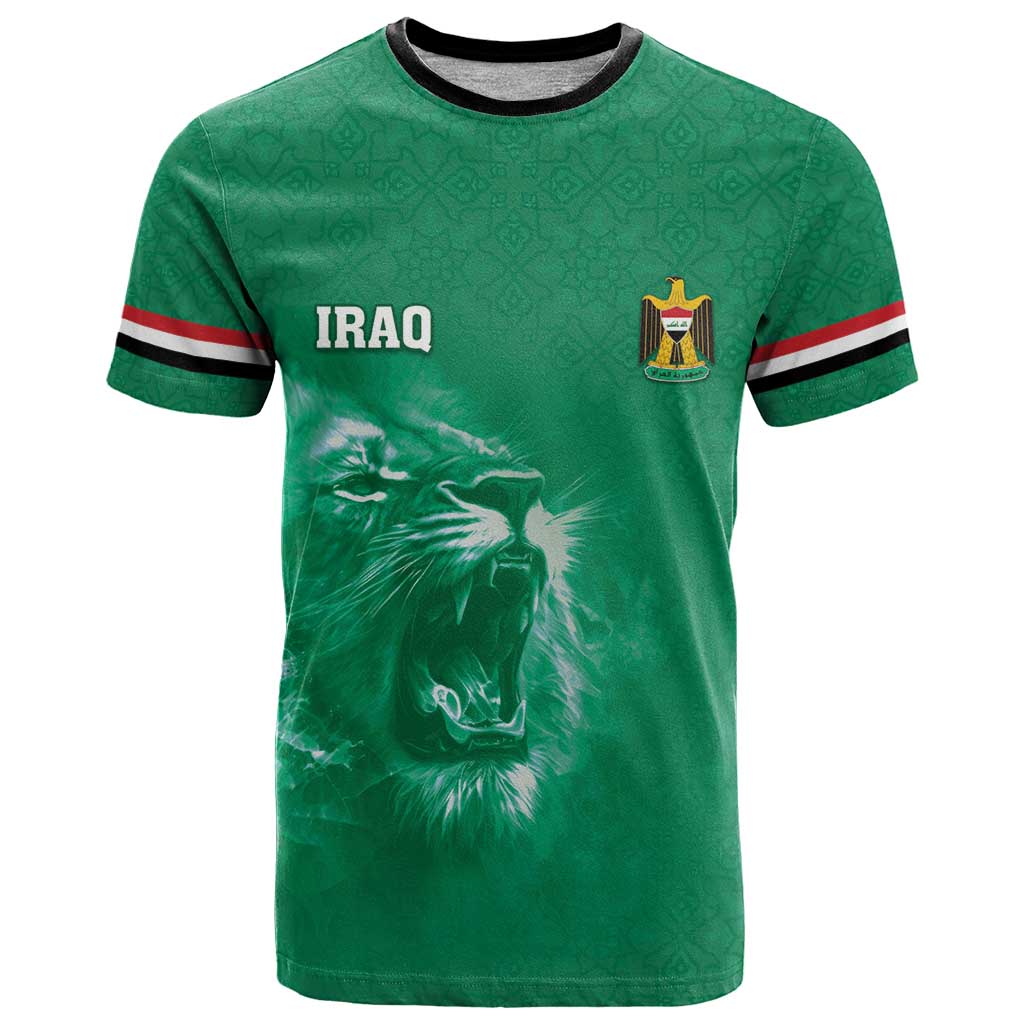 Custom Iraq Football T-Shirt Go Champions Graphic Tee