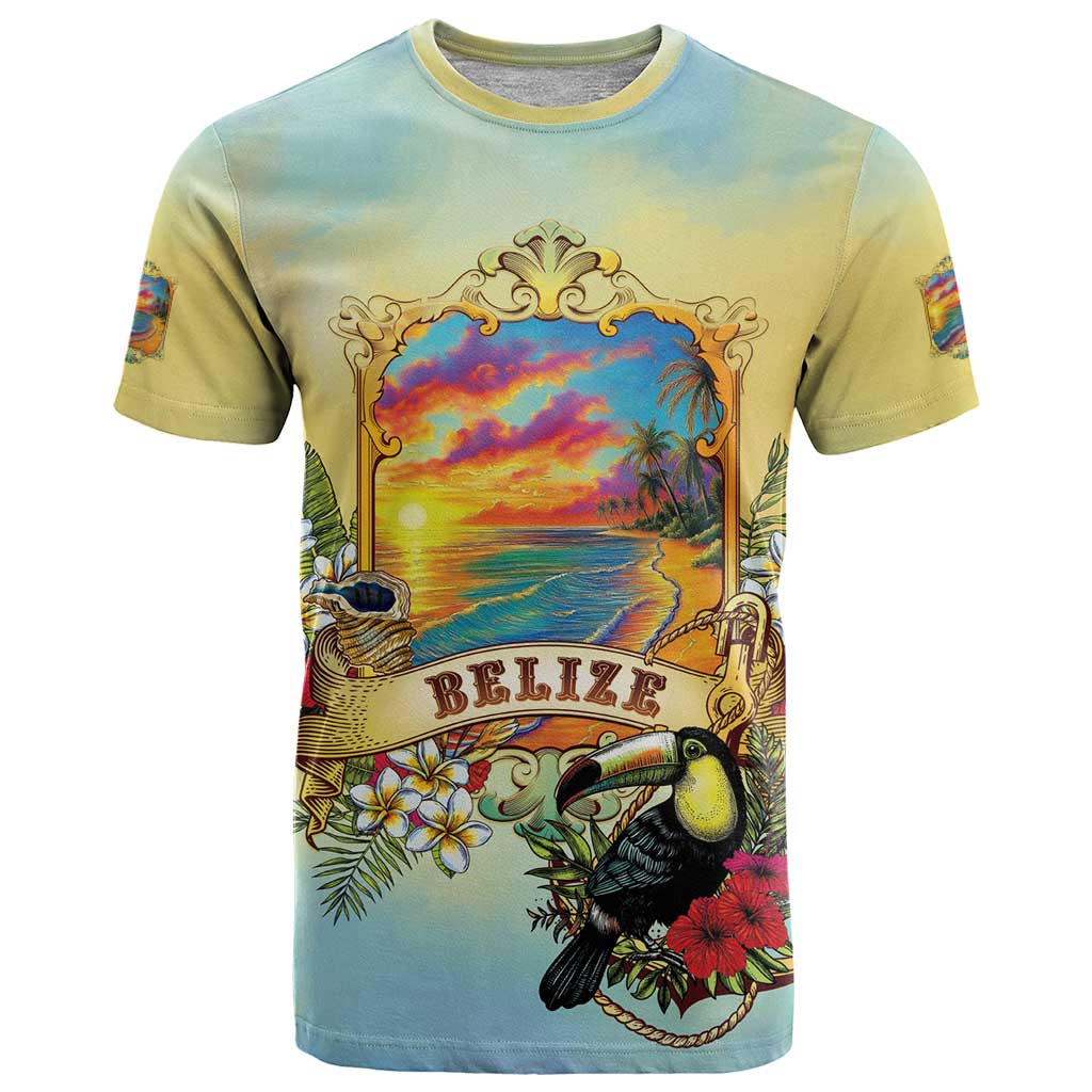 Belize Toucan T-Shirt Belizean Pride Retro Style Graphic Tee