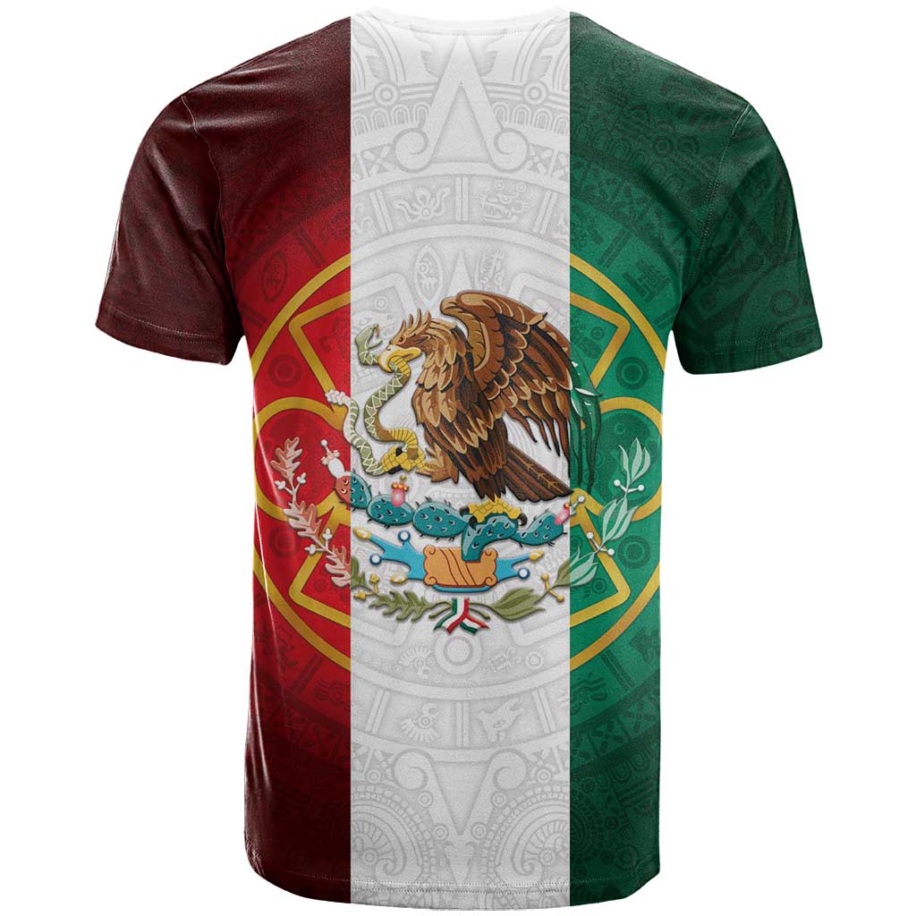 Mexico Aztec T-Shirt Flag Style Graphic Tee
