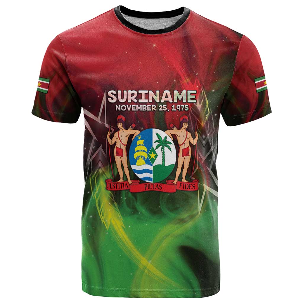 Suriname Independence Day T-Shirt Wan Switi Srefidensi Dey Graphic Tee