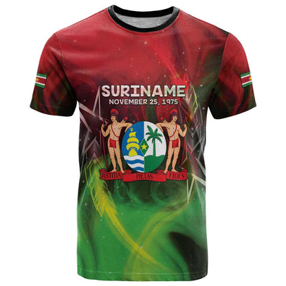 Suriname Independence Day T-Shirt Wan Switi Srefidensi Dey Graphic Tee