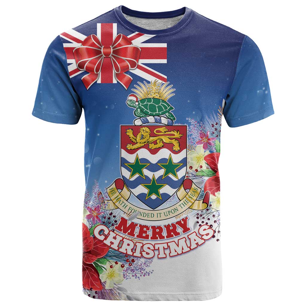 Cayman Islands Christmas T-Shirt Coquette Bow Xmas Vibe Graphic Tee