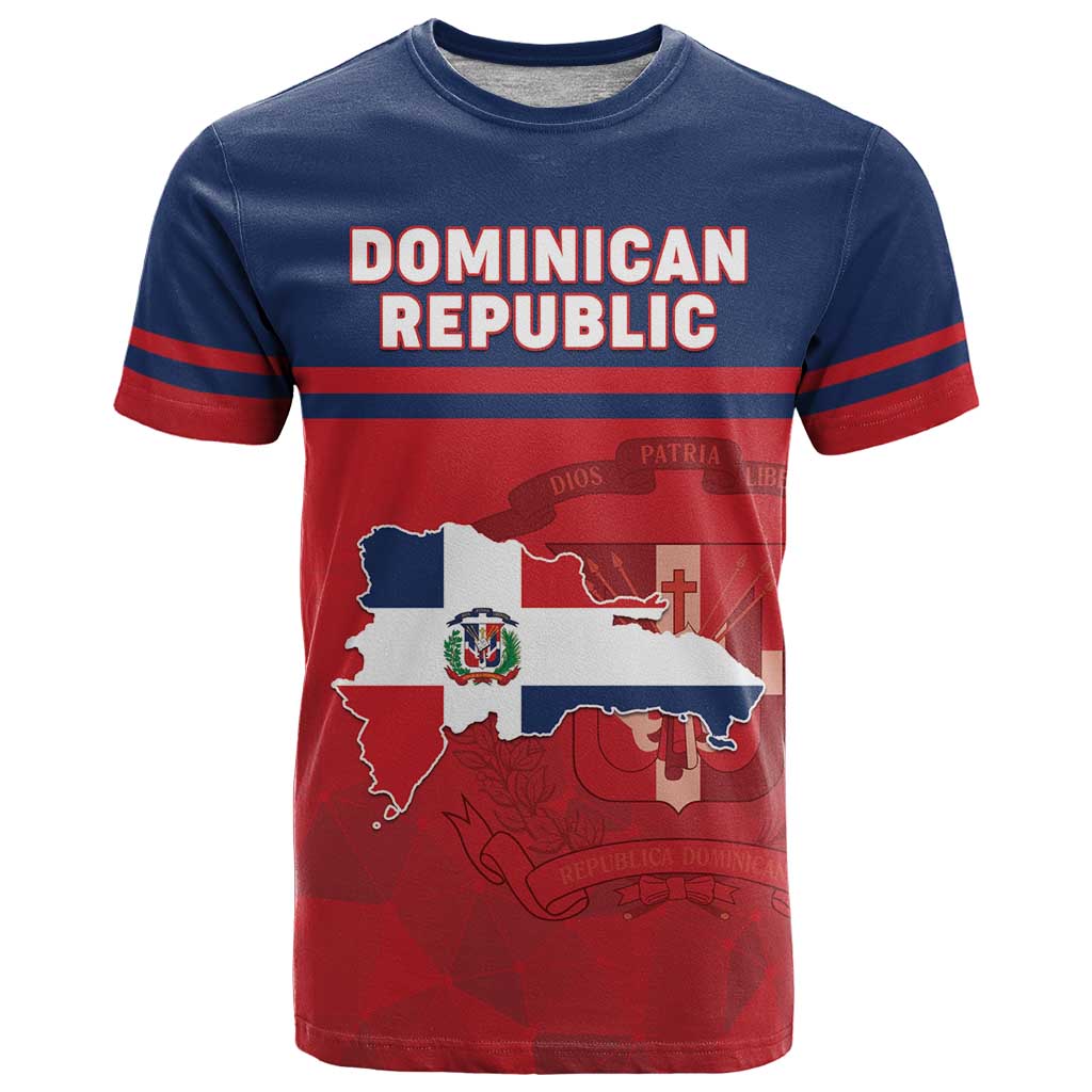 Personalized Dominican Republic T-Shirt Dominicana Flag Map Graphic Tee