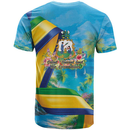 Saint Vincent And The Grenadines T-Shirt 46 Years Of Independence Graphic Tee