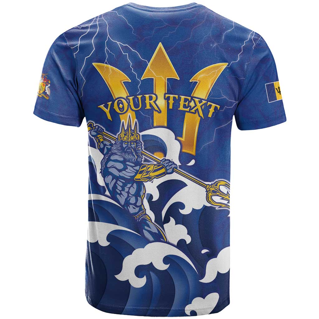 Personalized Barbados T-Shirt Poseidon Trident Graphic Tee