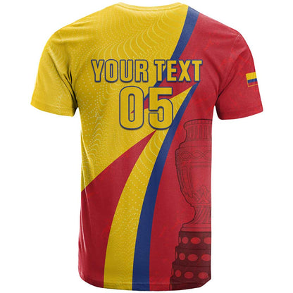 Custom Colombia 2024 Football T-Shirt Go Champions Los Cafeteros Graphic Tee