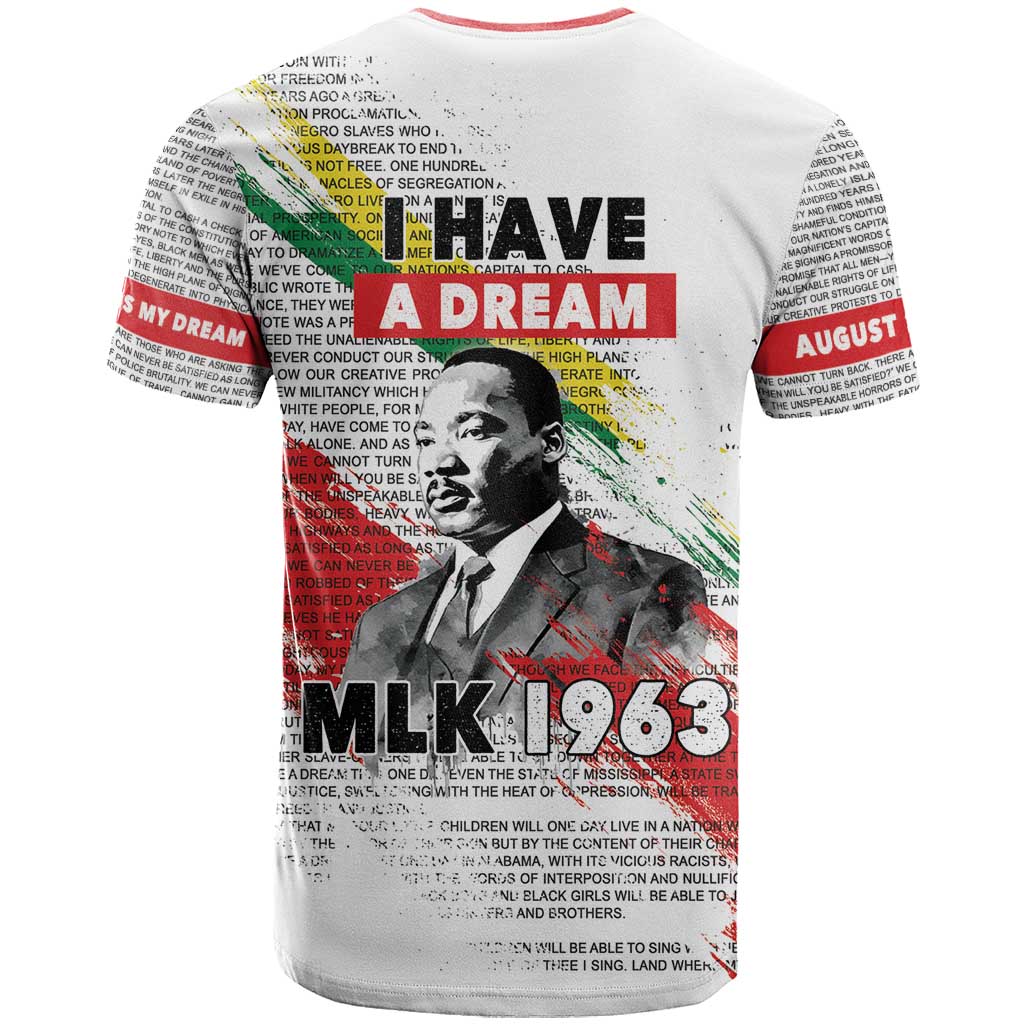 Martin Luther King T-Shirt Honoring The Legacy White Version Graphic Tee