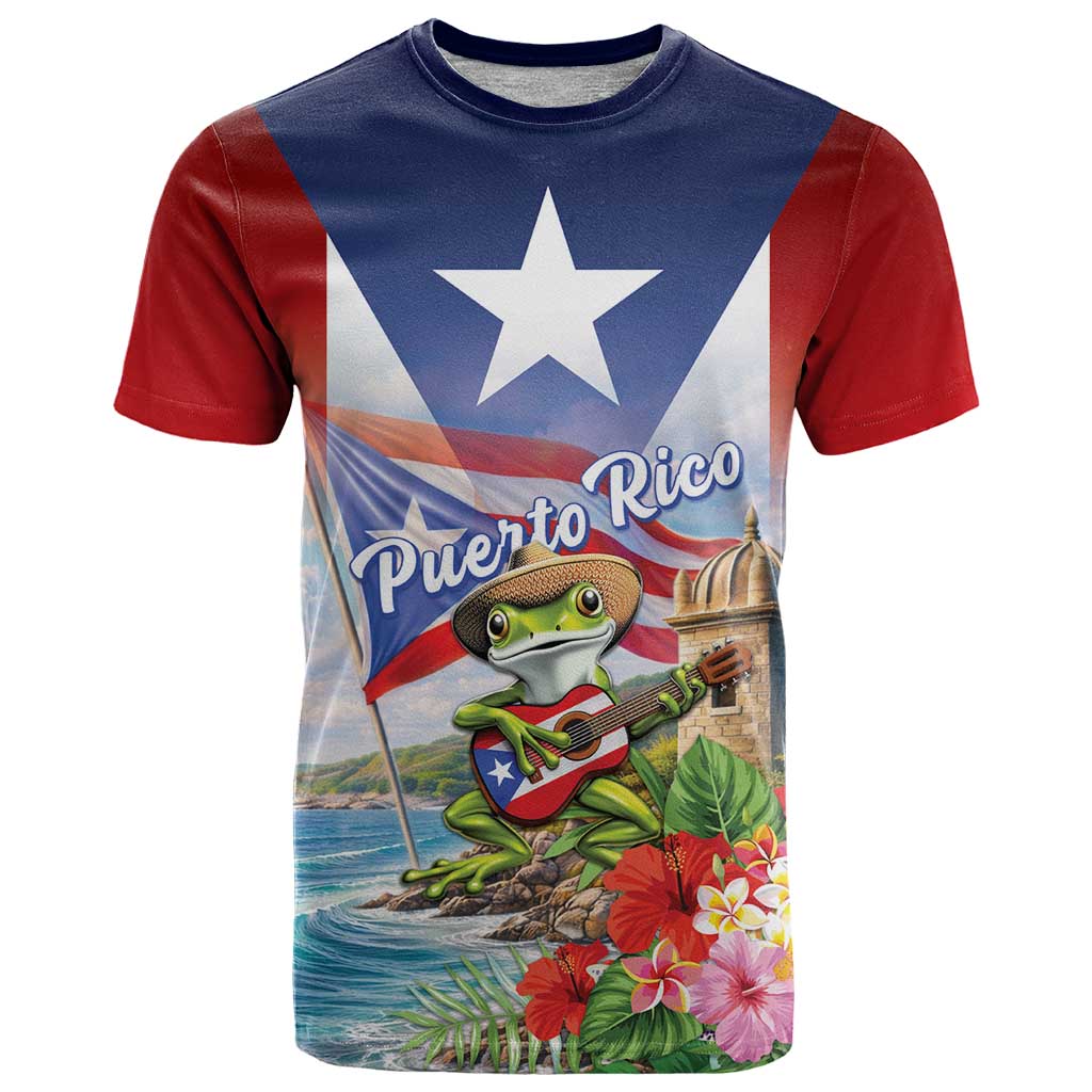 Puerto Rico Coqui Frog T-Shirt Happy Emancipation Day Graphic Tee