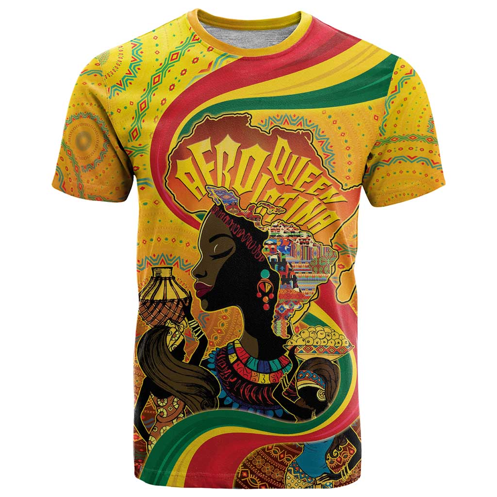 Afro Latina Queen T-Shirt The Beauty Of Black Women Graphic Tee