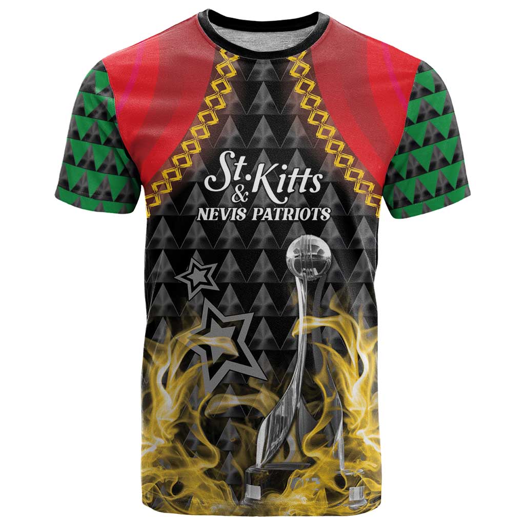 Custom St Kitts Nevis Cricket Patriots T-Shirt Road To Victory Graphic Tee