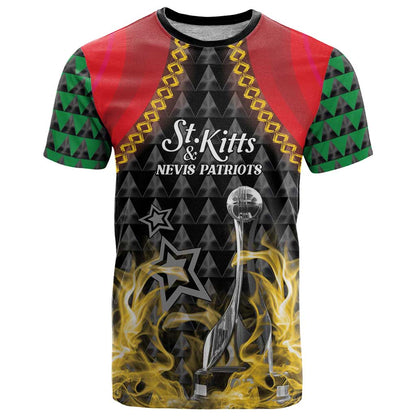 Custom St Kitts Nevis Cricket Patriots T-Shirt Road To Victory Graphic Tee