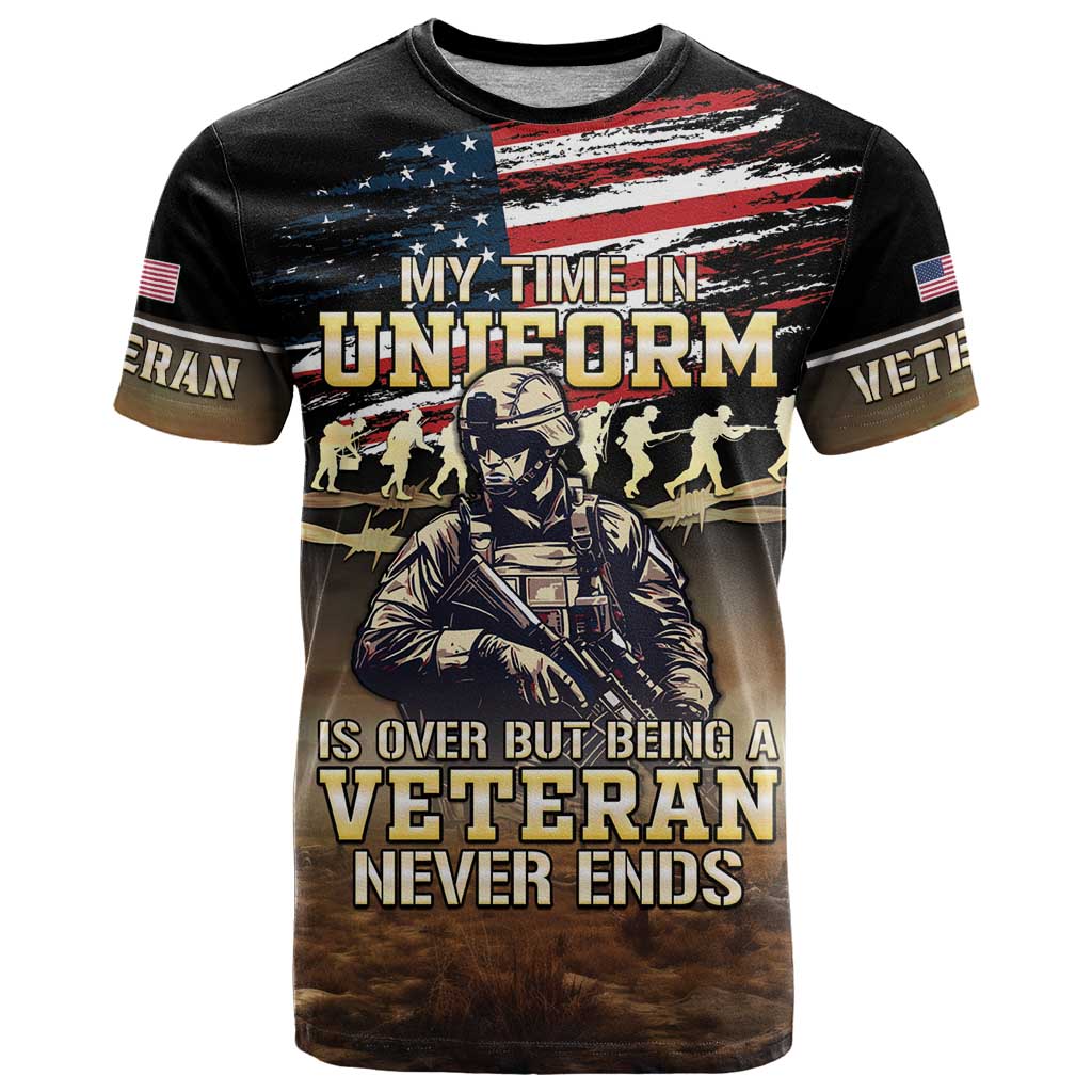 United States Veterans Day T-Shirt Thank You Veterans Proud US Flag Graphic Tee
